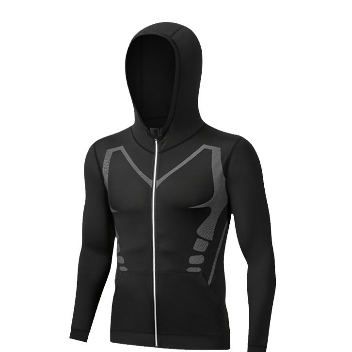 Sports Windbreaker Jacket Men's Windproof and Rainproof Autumn and Winter Cycling Clothing Training Running Waterproof Hooded Jacket