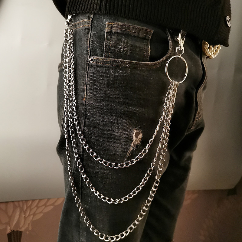 Popular Sexy Bikini Shorts Waist Chain Unisex Metal Trouser Chain Small Punk Style Versatile Personalized Trouser Chain