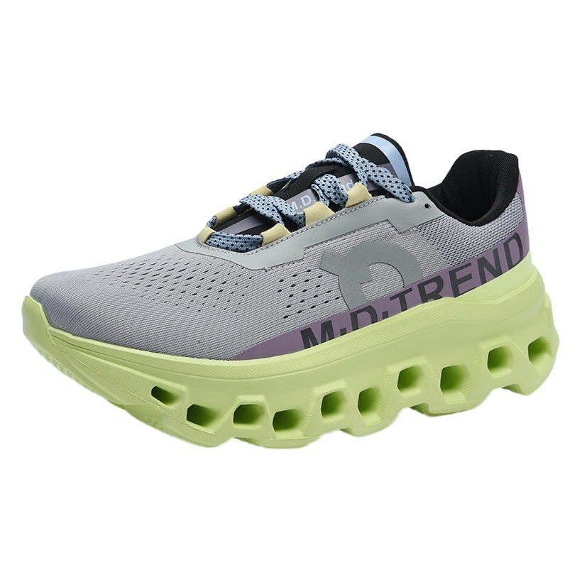 2024 new trendy sneaker men's shock-absorbing running shoes breathable Jinjiang flying woven shoes in stock wholesale foreign trade men's shoes