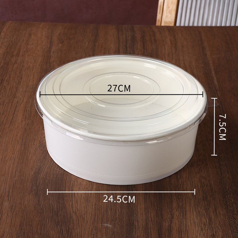 Picture of Qifeng cake mould disposable baking paper bowl 4/6/7/8/10 inch high temperature resistant non-demoulding cake embryo paper mould