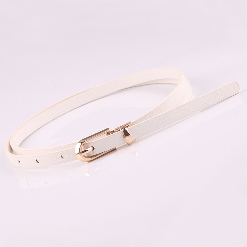 Picture of New Multicolor Decorative dress with Sweater Thin Belt Women's All-match Pin Buckle PU Small Belt Korean Style Trouser Belt
