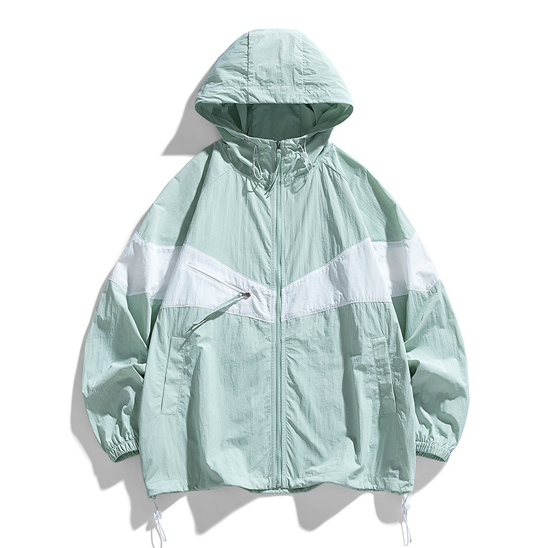 Spring Ice Silk Sun Protection Clothing Men's Casual Summer Anti-Uv Light and Breathable Couple Jacket Jacket