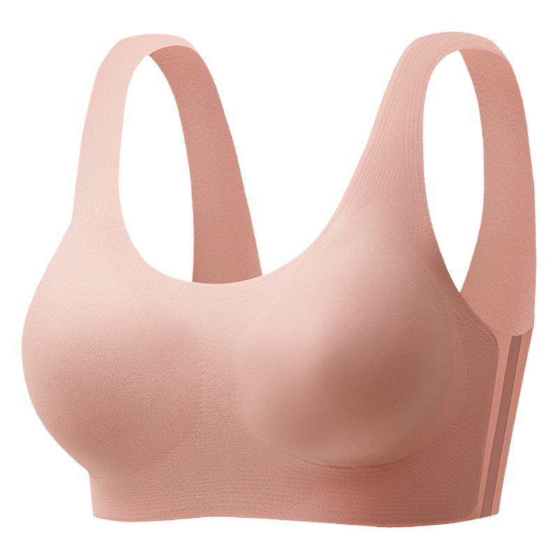 Picture of High-End Fixed Cup Seamless Beautiful Back Liquid Foundation Intimates Women's Small Breast Push-Up Vest Style No Steel Ring Sports Bra