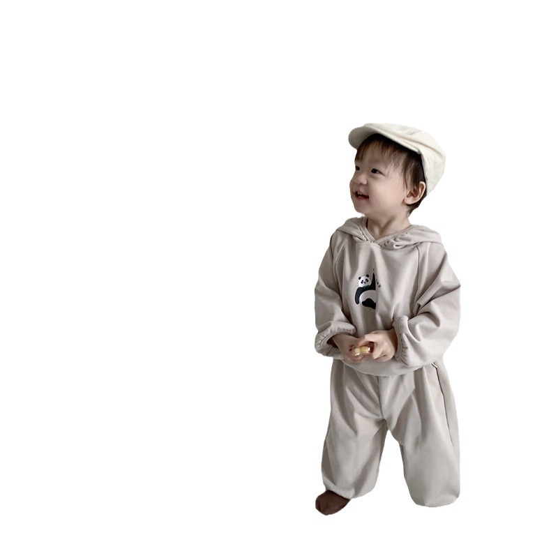 Picture of Children's Cartoon Printed suit Autumn Clothes Baby's Autumn Clothes Korean Style Children's Wear Boy's Hooded Sweater Two-Piece Set