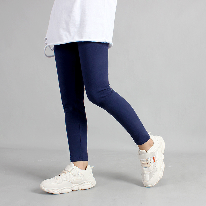 Picture of Girls' Summer Children's Pants Korean Style New Leggings Large Children's Solid Color Sports Anti-mosquito Pants Children's Pants for Hair