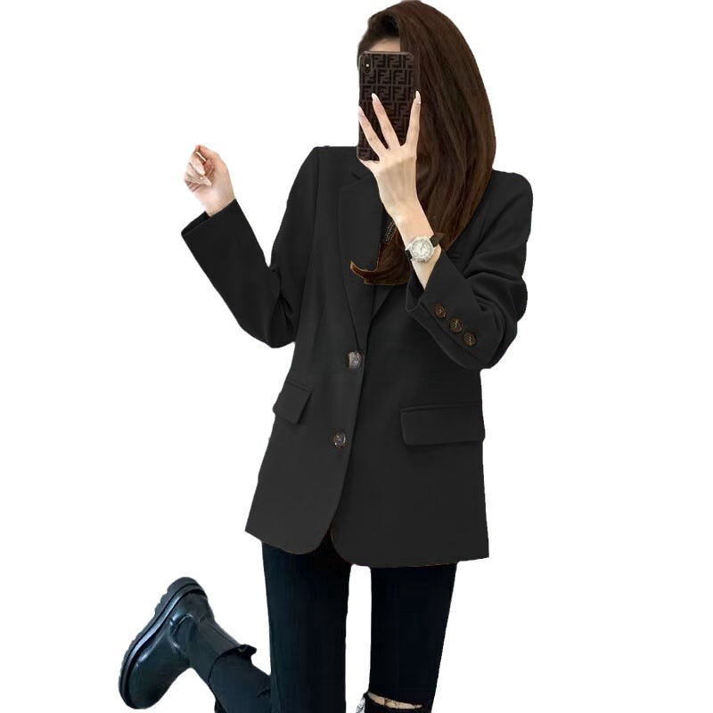 Picture of 2024 new wholesale commuter spring and autumn Joker suit jacket female Korean trend European little one generation hair