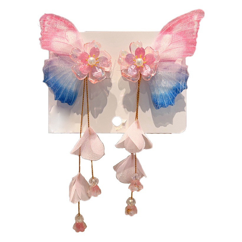 Hanfu Children's Headwear Female Hairpin Hairpin Girl Princess Butterfly Accessories Tang Suit Baby Antique Chinese Style Hair Accessories
