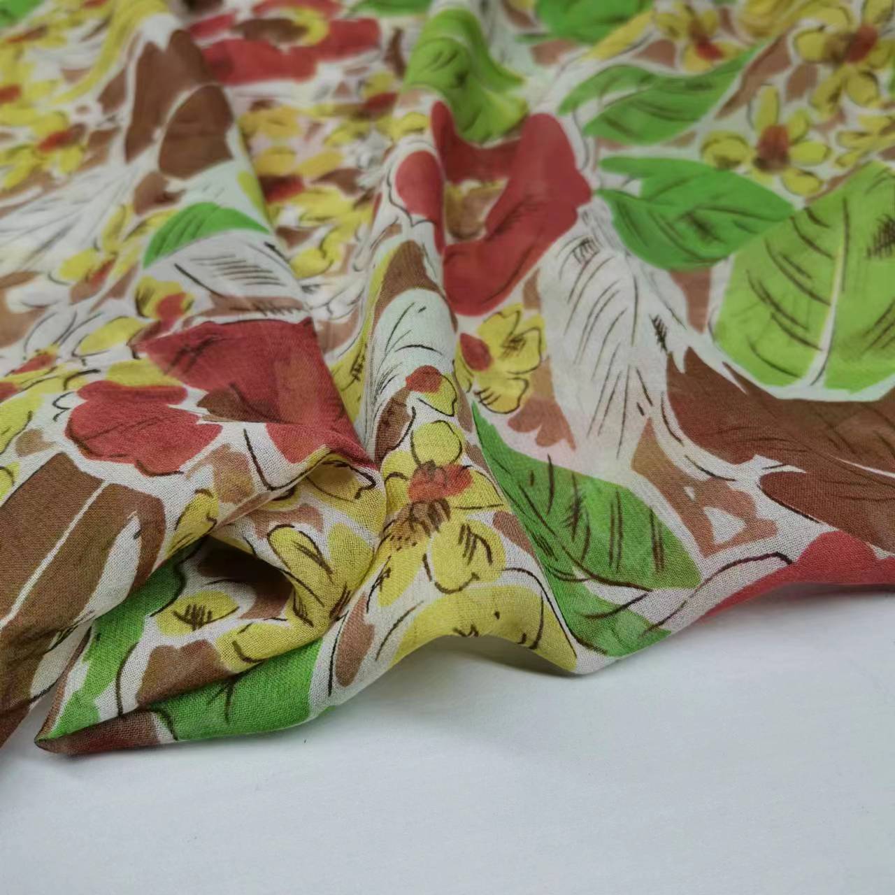 Special Offer 100% Silk Printed Mulberry Silk Georgette Fabric 9mm Fashion Breathable Fabric
