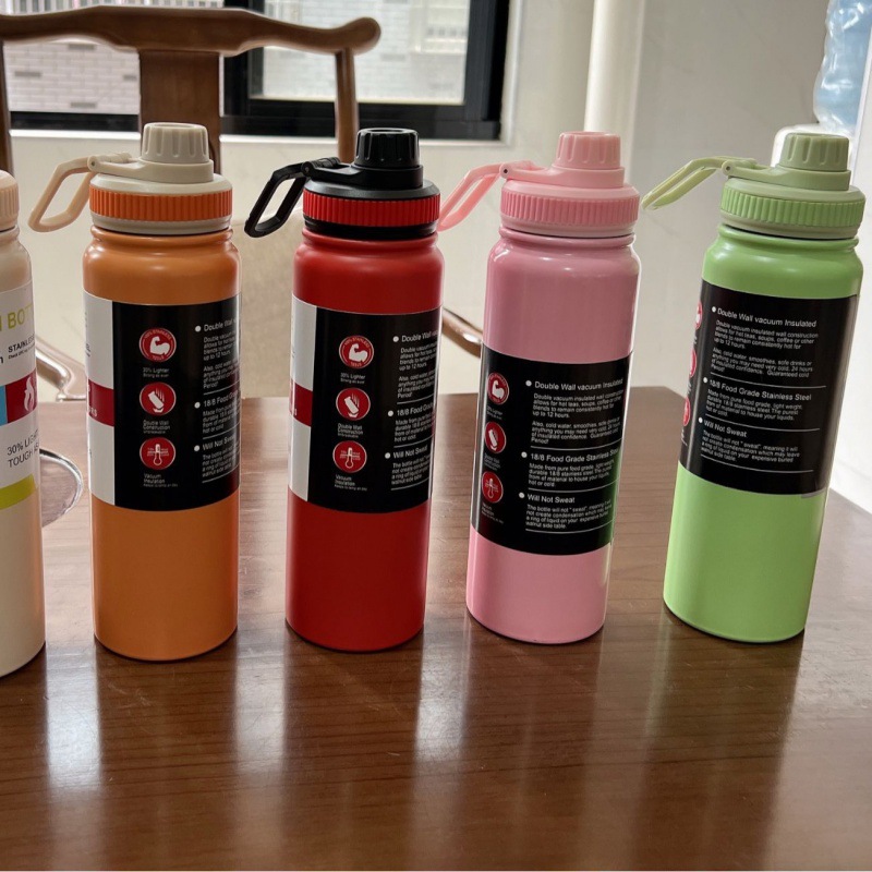 Picture of Cross-border explosions 304 outdoor handle kettle double stainless steel thermos cup gradient space kettle car kettle