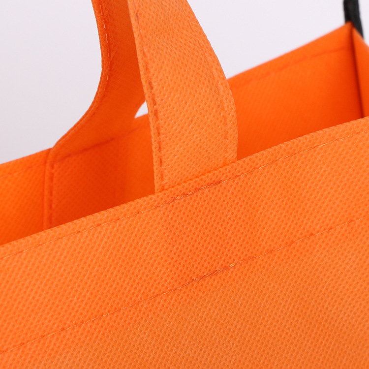 Picture of Sewing Edge Finishing Exhibition Gift Materials Promotional Advertising Bag Peritoneal Woven Tote Shopping Bag Custom Tote Bag