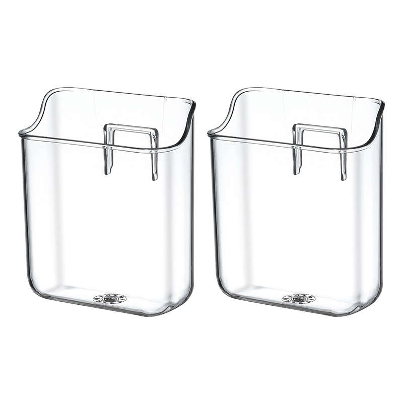 Remote Control Storage Box Home Tv Air Conditioner Remote Control Wall-Mounted Storage Box Removable Bracket Hanger Small Hanging Basket