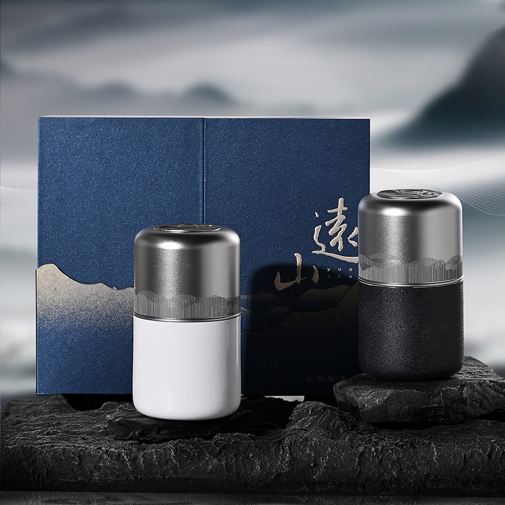 Tea Packaging Yuanshan High-grade Empty Gift Box Baking Paint Ceramic Glaze Single and Double Pot Small Tung Muguan Jin Junmei Bai Hao Silver Needle