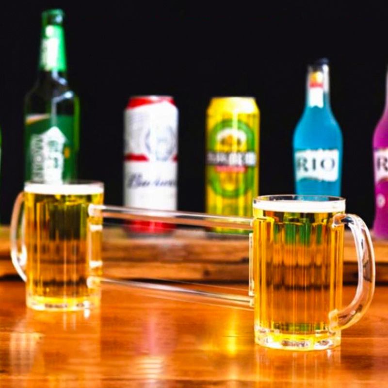 Tiktok Net red together to make up one-piece beer cup drop-resistant double dating off single life and death creative wine cup
