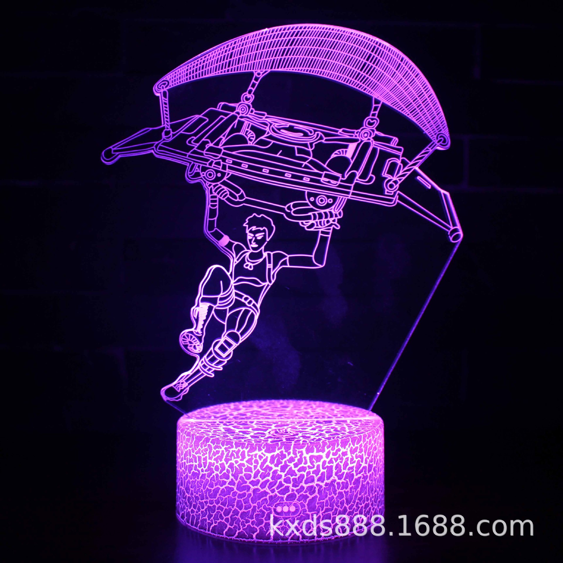 Picture of Kaixing Cross-border Exclusive Fortress Night Game Series 3D Nightlight LED Colorful Touch Remote Control Creative Table Lamp