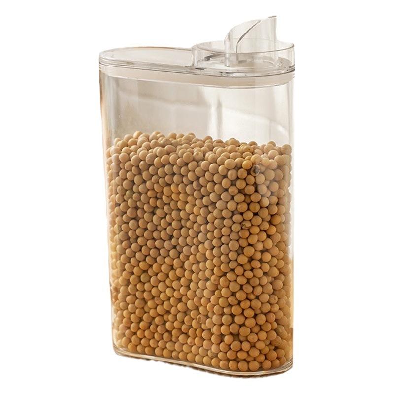 Household Transparent PET Storage Sealed Tank Large Capacity Grain Storage Tank Tea Tank Kitchen Seasoning Storage