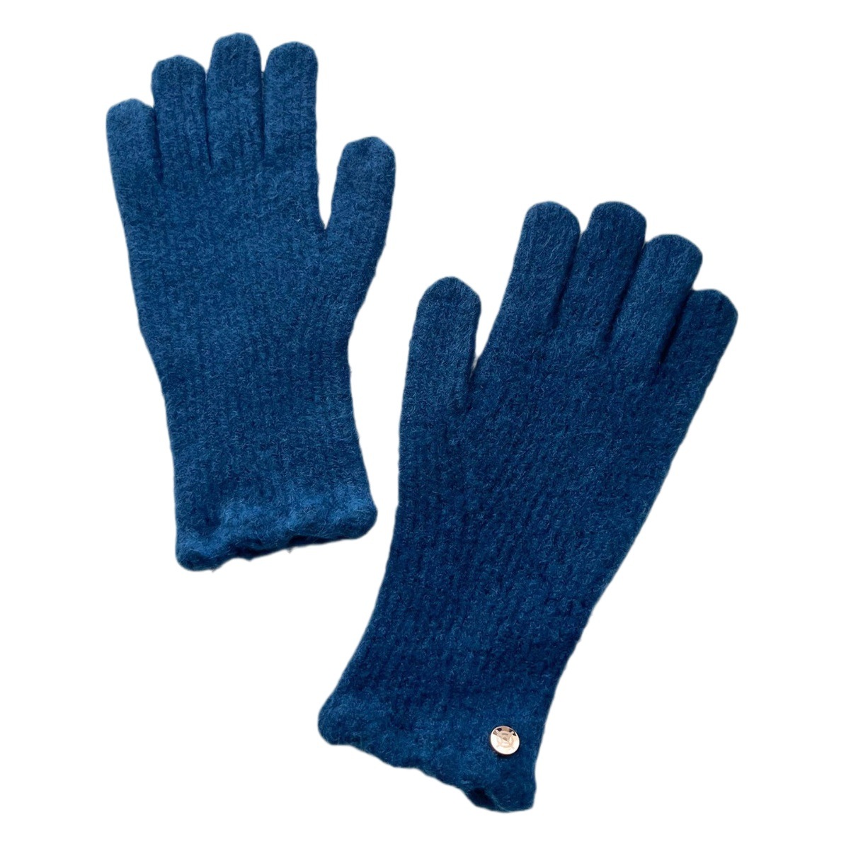 Women's Korean-style ins knitted gloves winter warm finger leakage solid color wool touch screen finger cycling windproof riding