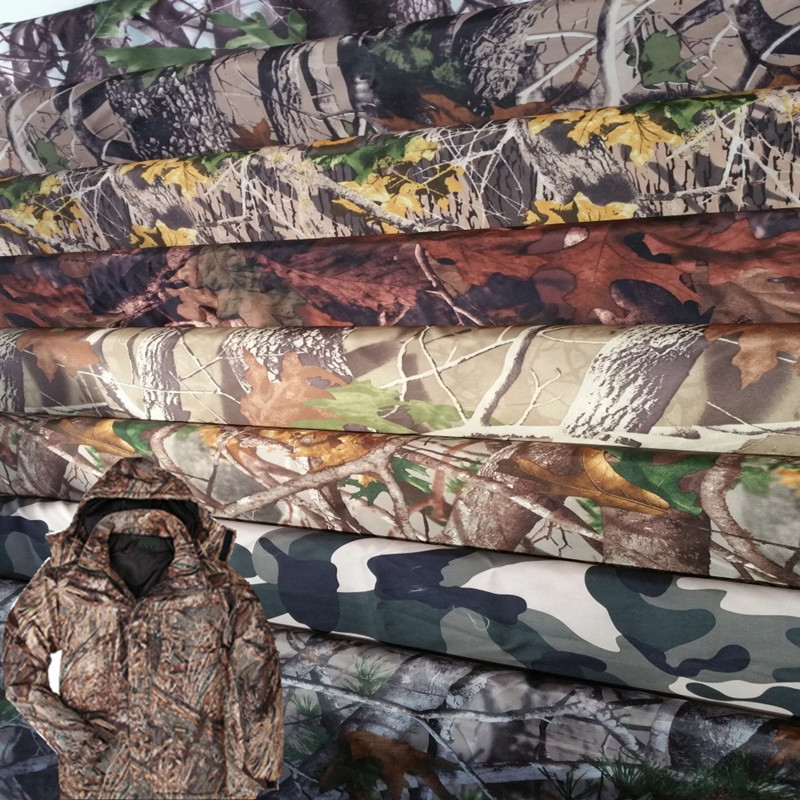 Polyester Camouflage Printed Fabric Shading Hidden Cold-proof Outdoor Forest Jungle Camouflage Hunting Military Training Clothing Fabric