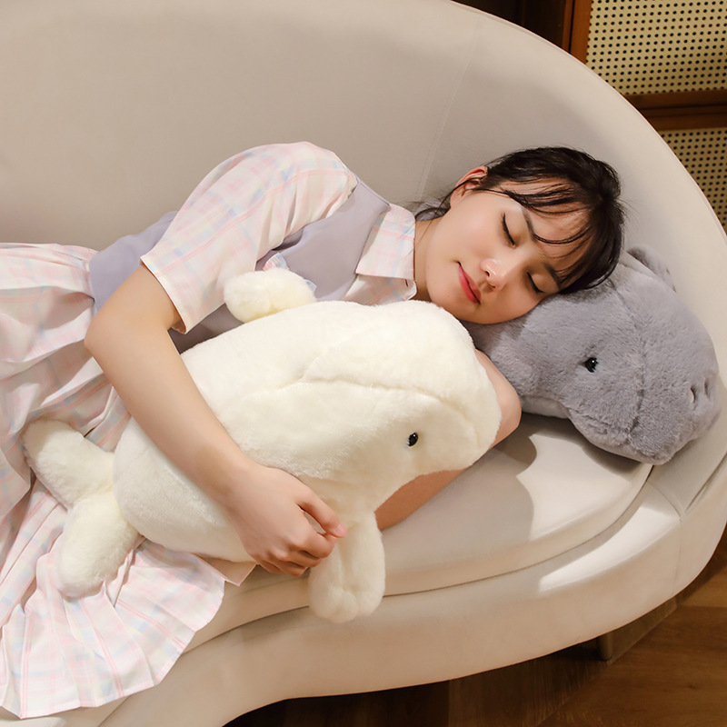 Picture of Bobbi Bear Ocean Series Rabbit Hair Lie Posture Manatee Dugong Plush Aquarium Doll Cross-border Grasping Machine Doll Aquarium