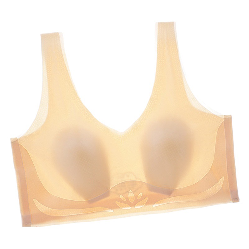 Summer Thin Rabbit Ear Seamless Bra No Steel Rings Large Chest Small Chest Seamless Beauty Back Tube Top Vest