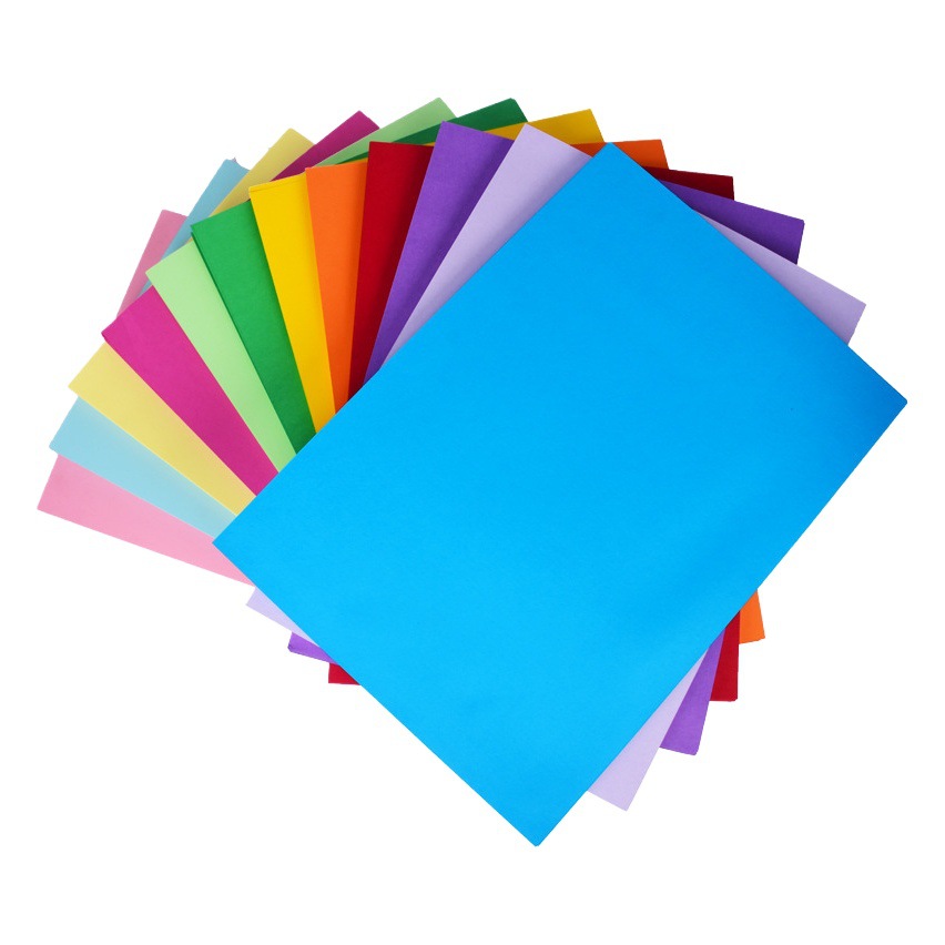 Sugar Baoyun A4 color cardboard 30 color 60 pure wood pulp mixed with 10 color 200g children's handmade color paper painting paper
