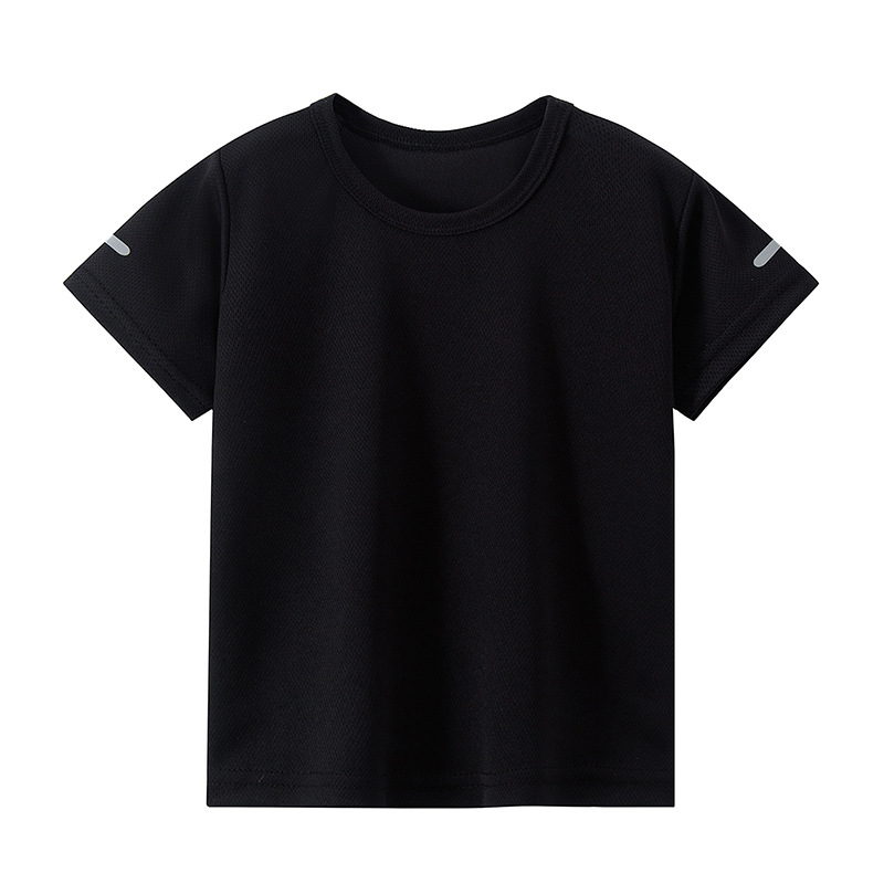 Picture of Overseas Cross-border Summer Children Parent-child Short-sleeved Children to Teenagers Multi-size Boys Quick-drying Sports T-shirt Big Children
