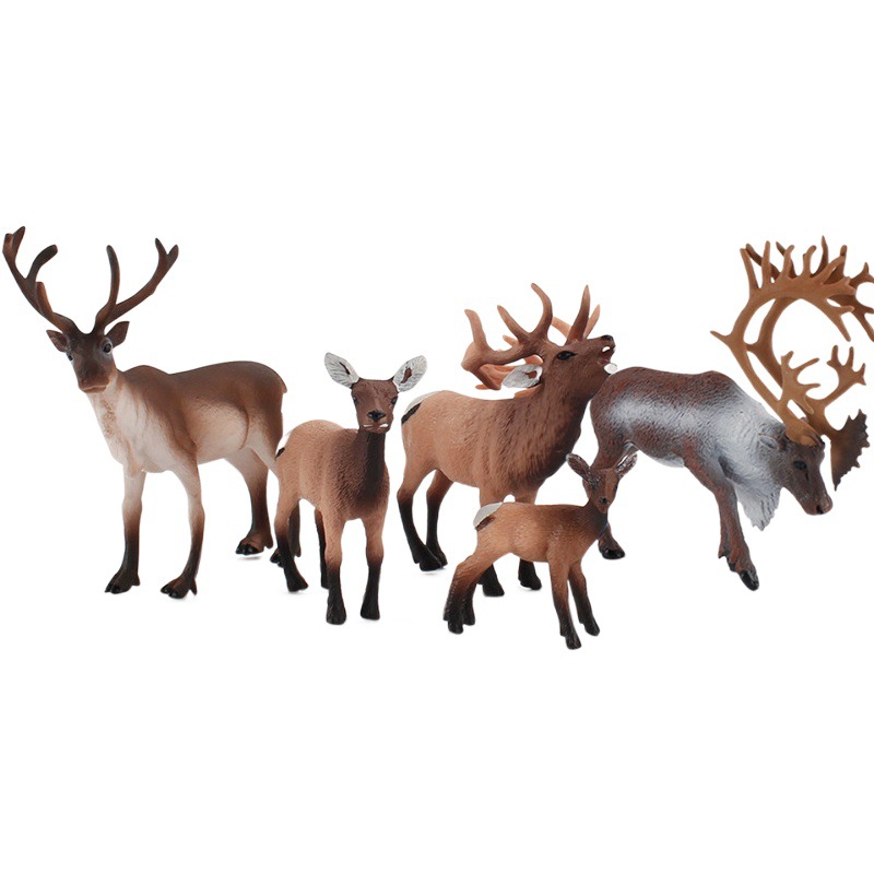 Foreign trade supply simulation wild reindeer model Newfoundland male reindeer solid static Christmas decoration Nordic style