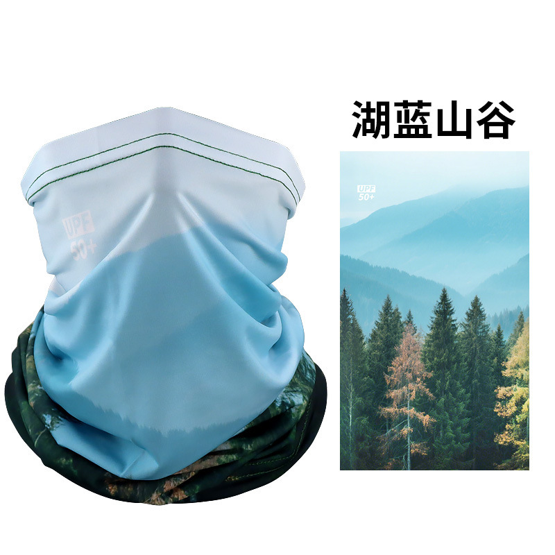Picture of Sunscreen Mask Riding Sunscreen Collar Men's and Women's Fishing Ice Silk Magic Scarf Summer Scarf Thin Scarf
