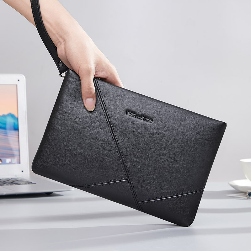 Emperor Paul Clutch Bag Men's Leather Business Clutch Bag Men's Armpit Bag Envelope Bag Wholesale Large Capacity Clutch Bag