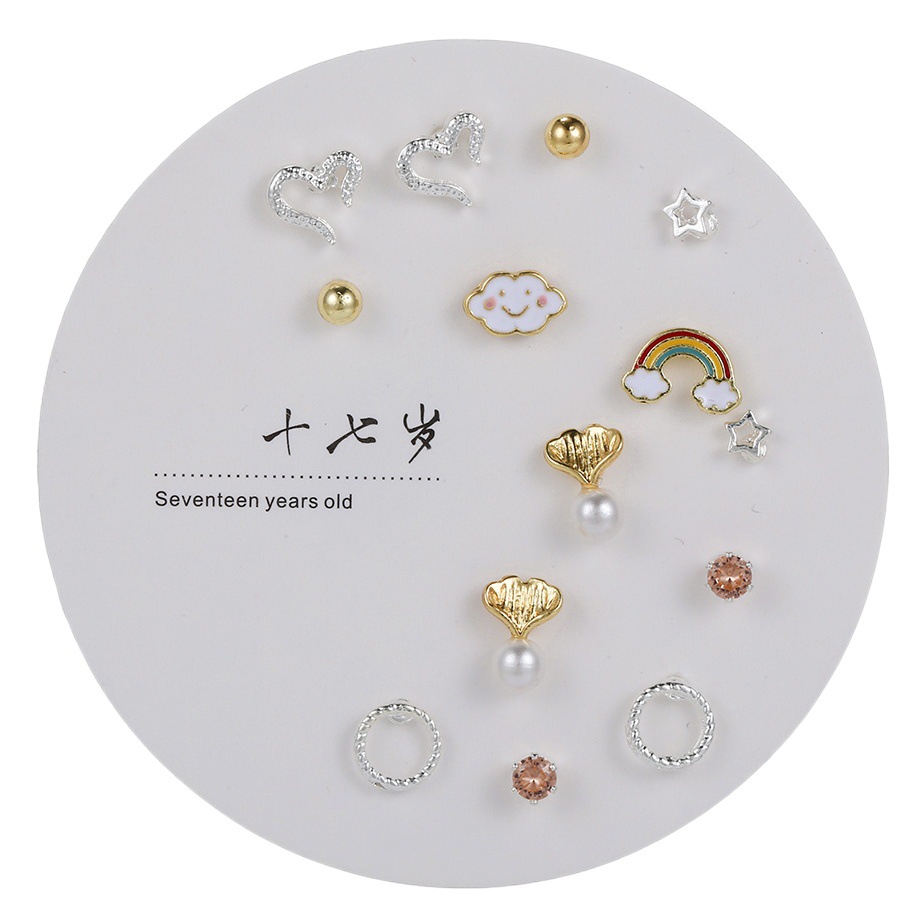 925 Silver Student Week Earrings Female Niche Simple Design Sense Advanced Earrings 2024 New Fashionable Ins Ears