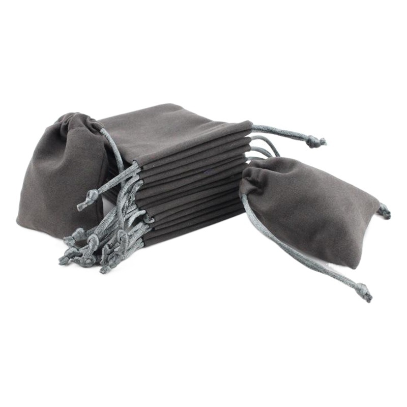 Factory supply drawstring bag flannel packaging bag wholesale jewelry jewelry rope bag printable logo