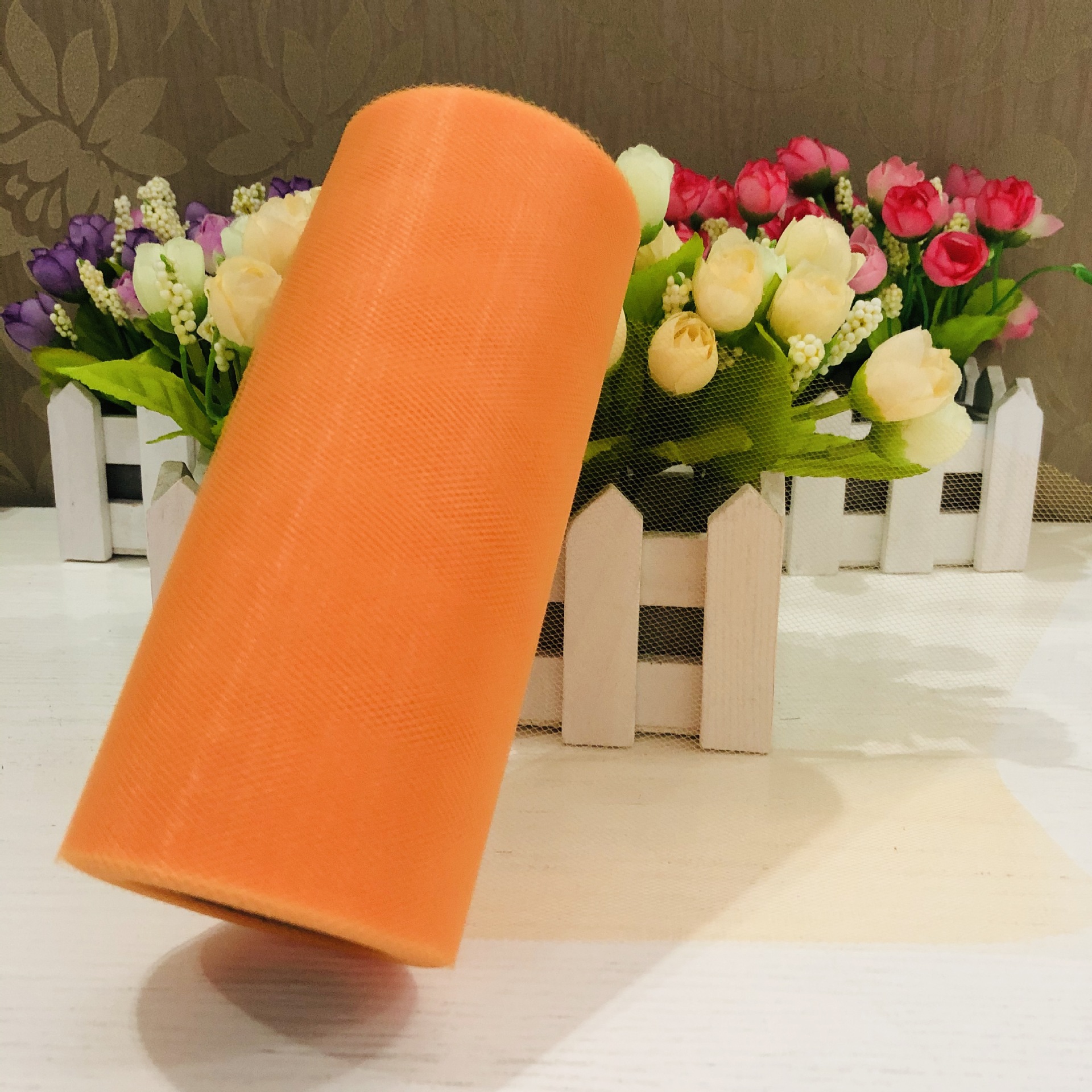 Picture of Wedding party decoration American mesh roll tutu skirt birthday table skirt tulle yarn wedding decoration 15cm * 25 yards