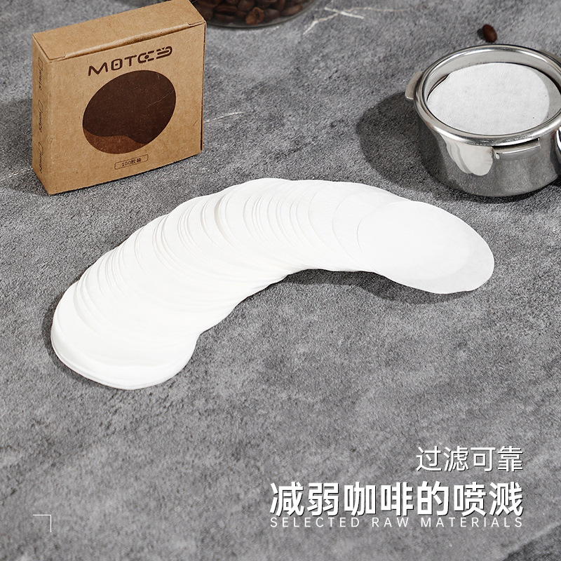Picture of Round coffee filter paper 100 pieces of coffee filter paper hand-made Vietnam pot round ice drops good Philharmonic pressure Moka pot