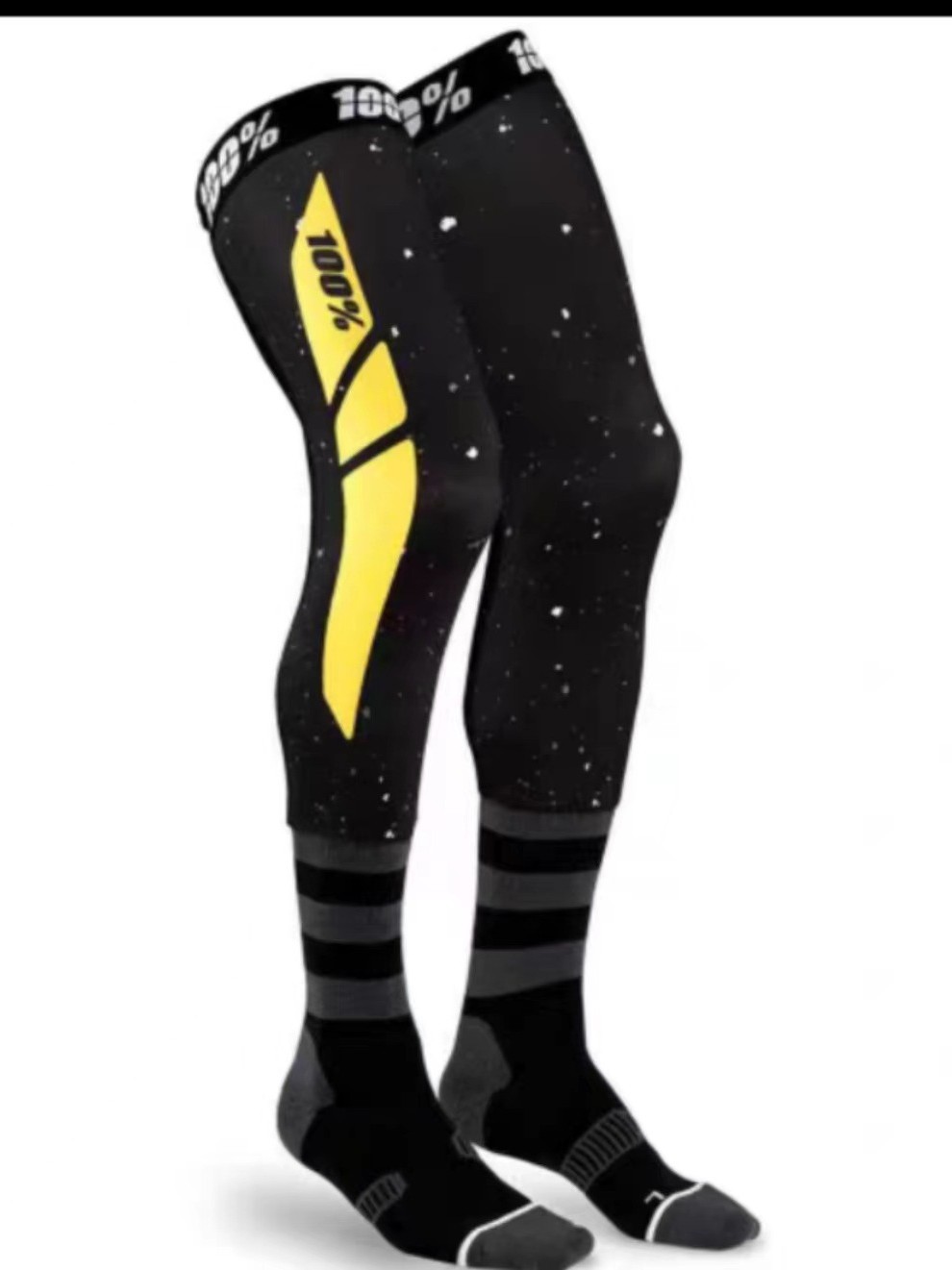 Picture of in stock New 100% Four-color Cross-country Motorcycle Stretch Ice Silk Pressure Non-slip Men's and Women's Mechanical Leg Inner Wear Stockings