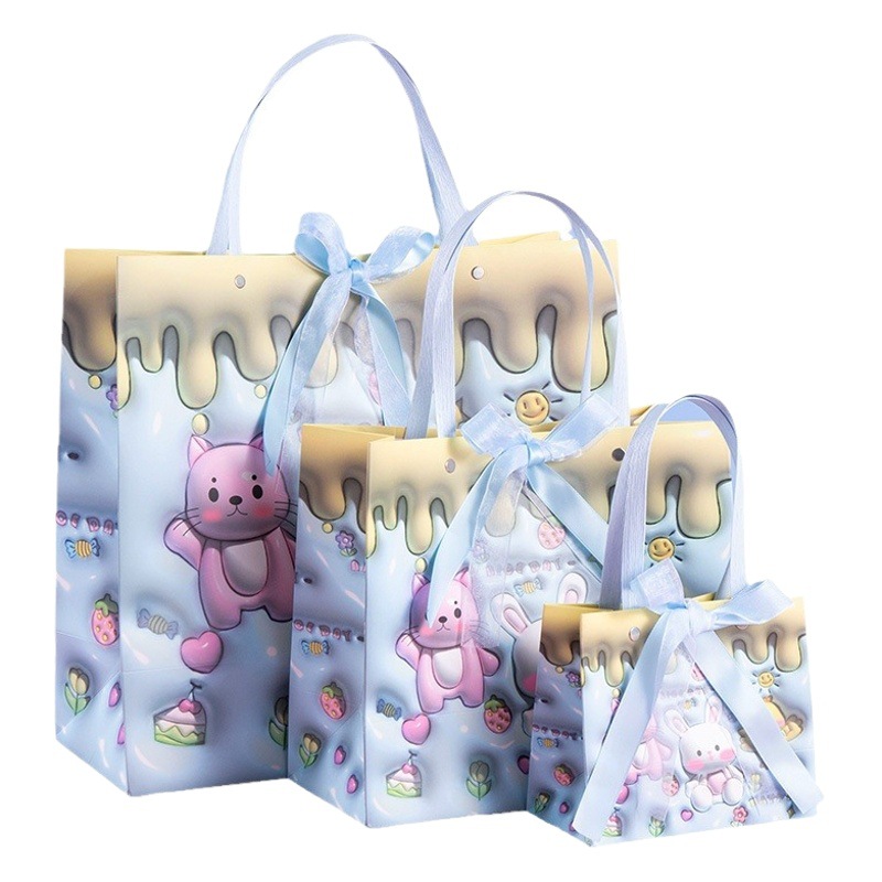 ins style small animal birthday gift bag cute cartoon handbag Children's Day toy gift bag