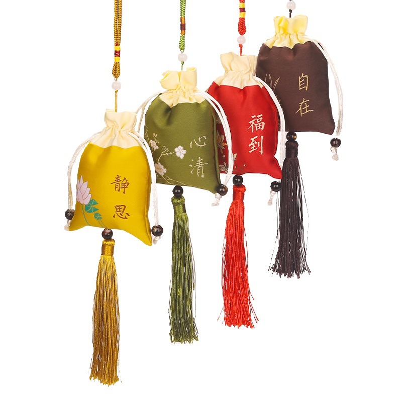 Dragon Boat Festival Wormwood sachet gift ancient style wormwood leaf lucky bag sachet car sachet wholesale Wormwood sachet pendant