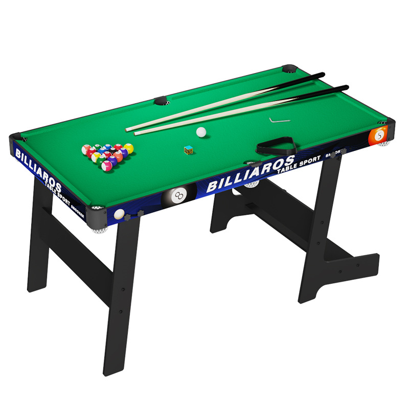 Picture of Children's billiard table household folding multi-functional extra large solid wood parent-child interactive rounded small mini billiard table