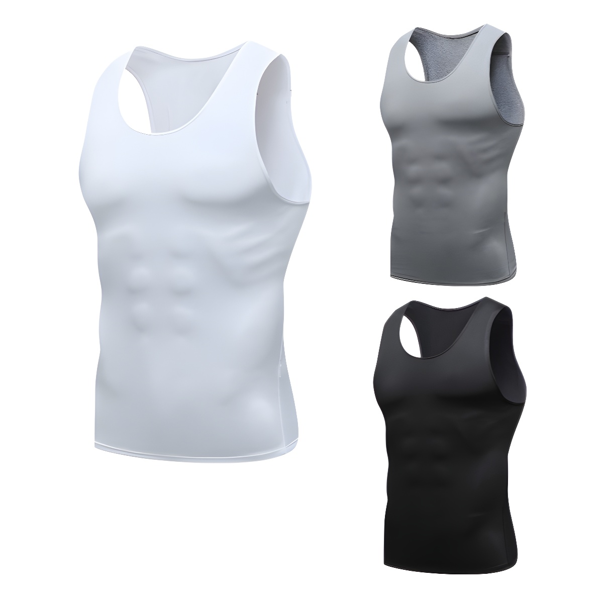 New Fitness Clothes Men's Vest Summer Football Basketball Training Tight Clothes Quick-drying High Elastic Sports Tight Vest