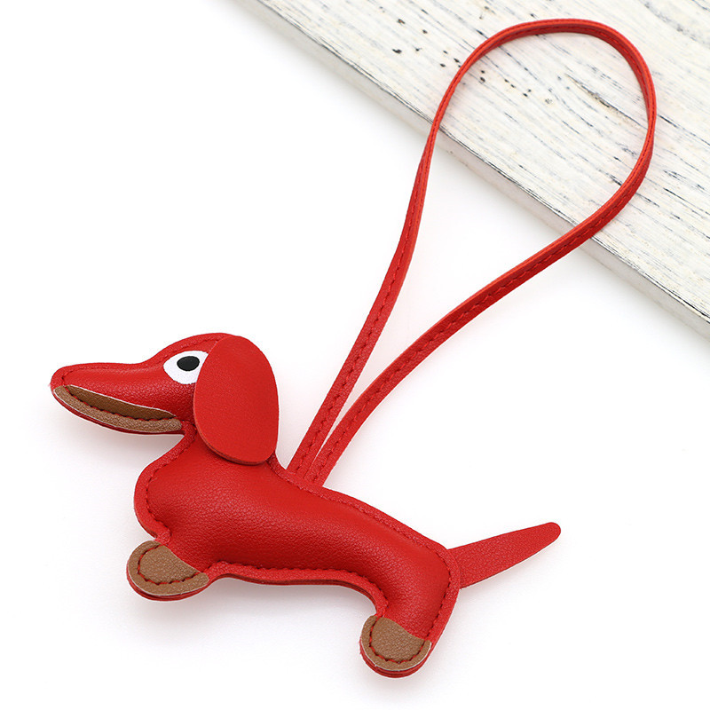 Picture of New Cartoon Personalized Keychain Bag Pendant Miu Series Dachshund Animal Shape Bag Pendant Decoration Wholesale
