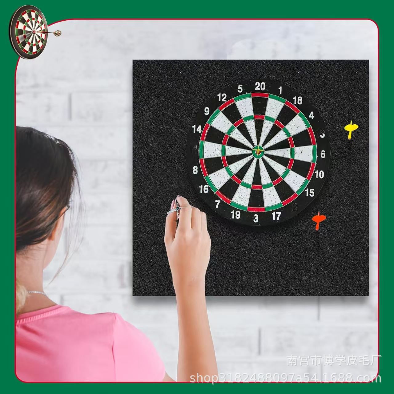 Cross-Border Square Dart Board Protective Board Universal Dart Board Felt Board Dart Target Dart Practice Wall Panel