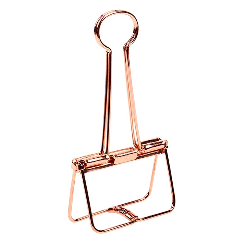 Wholesale Color Electroplated Metal Hollow Creative Handbook Office Folder Stationery Bill Folder Folder