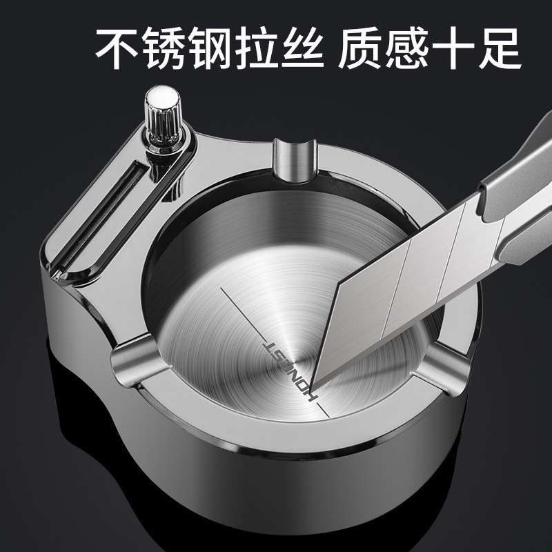 Picture of Baicheng Sanyang Ten Thousand Match Ashtray Personalized Household Living Room Large Size Simple Fashionable Office Ashtray