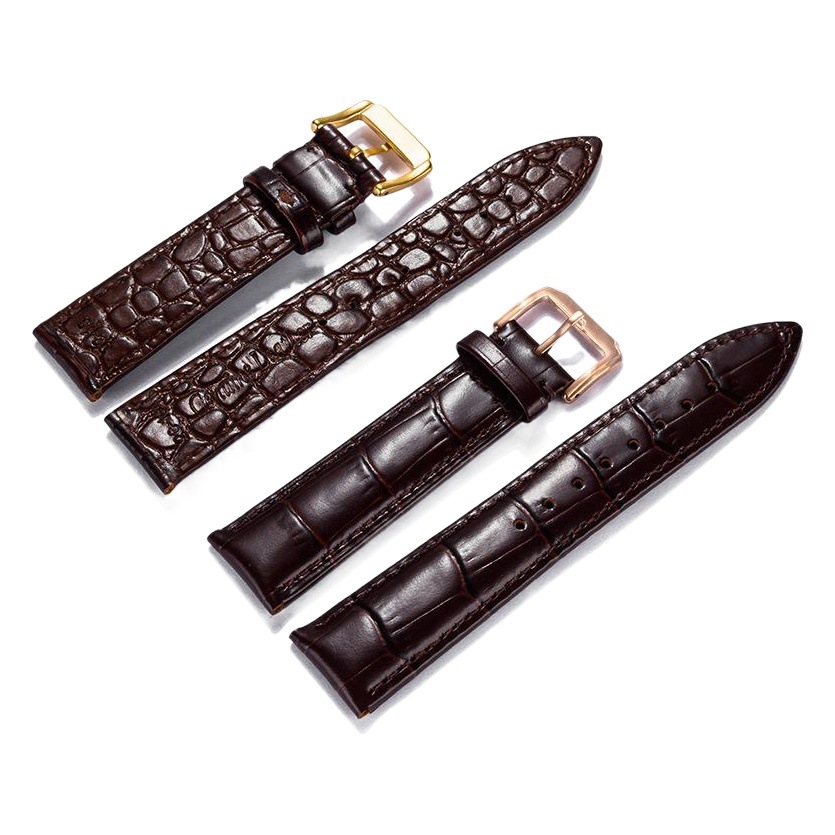 Wholesale leather watch strap crocodile texture cowhide pin buckle watch strap watch accessories a generation of hair