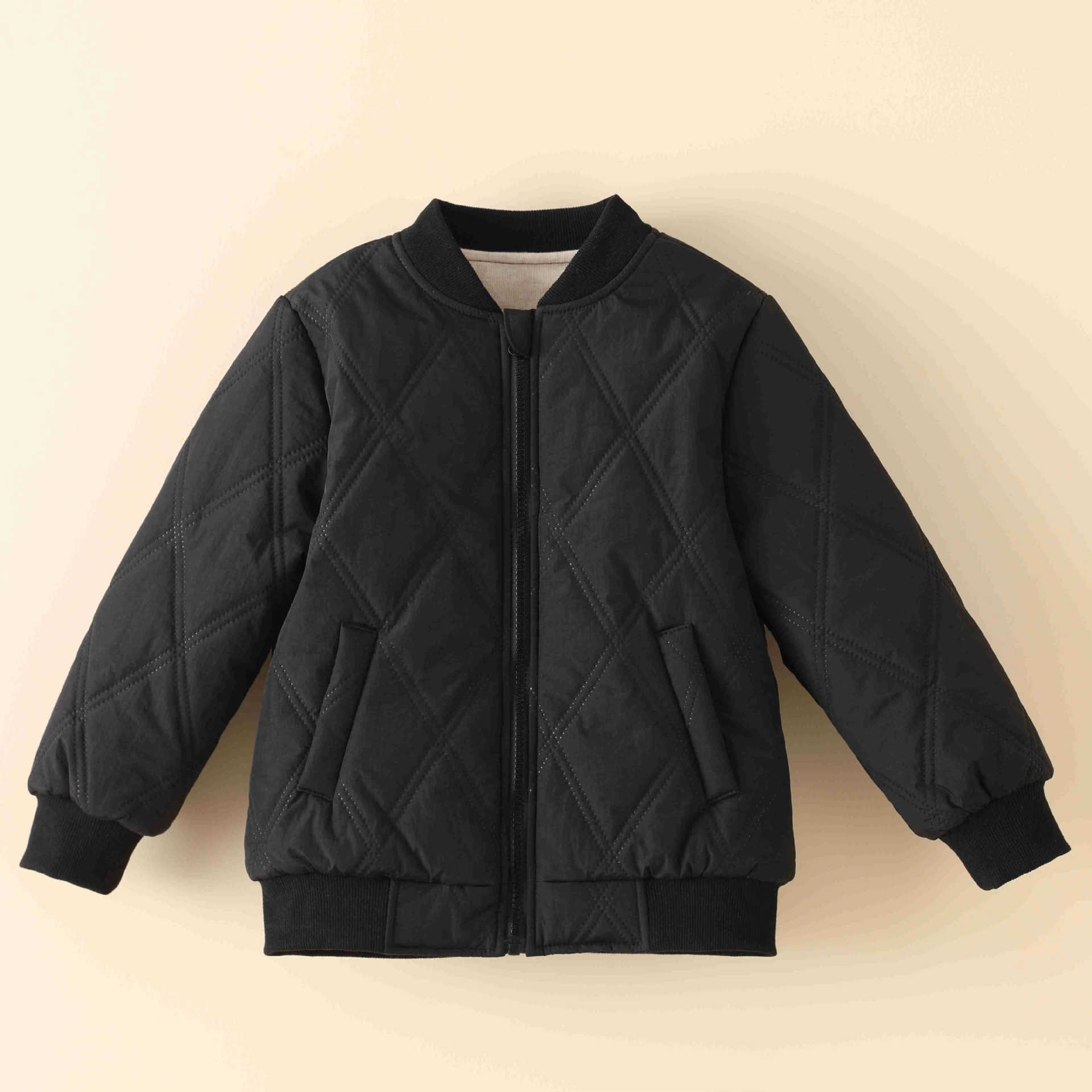 Picture of Children's Cotton-padded Coat Thickened School Uniform Artifact Boys' Cotton-padded Coat Three-layer Girls' Wool Outer Wear Top Winter Silk Cotton-padded Coat