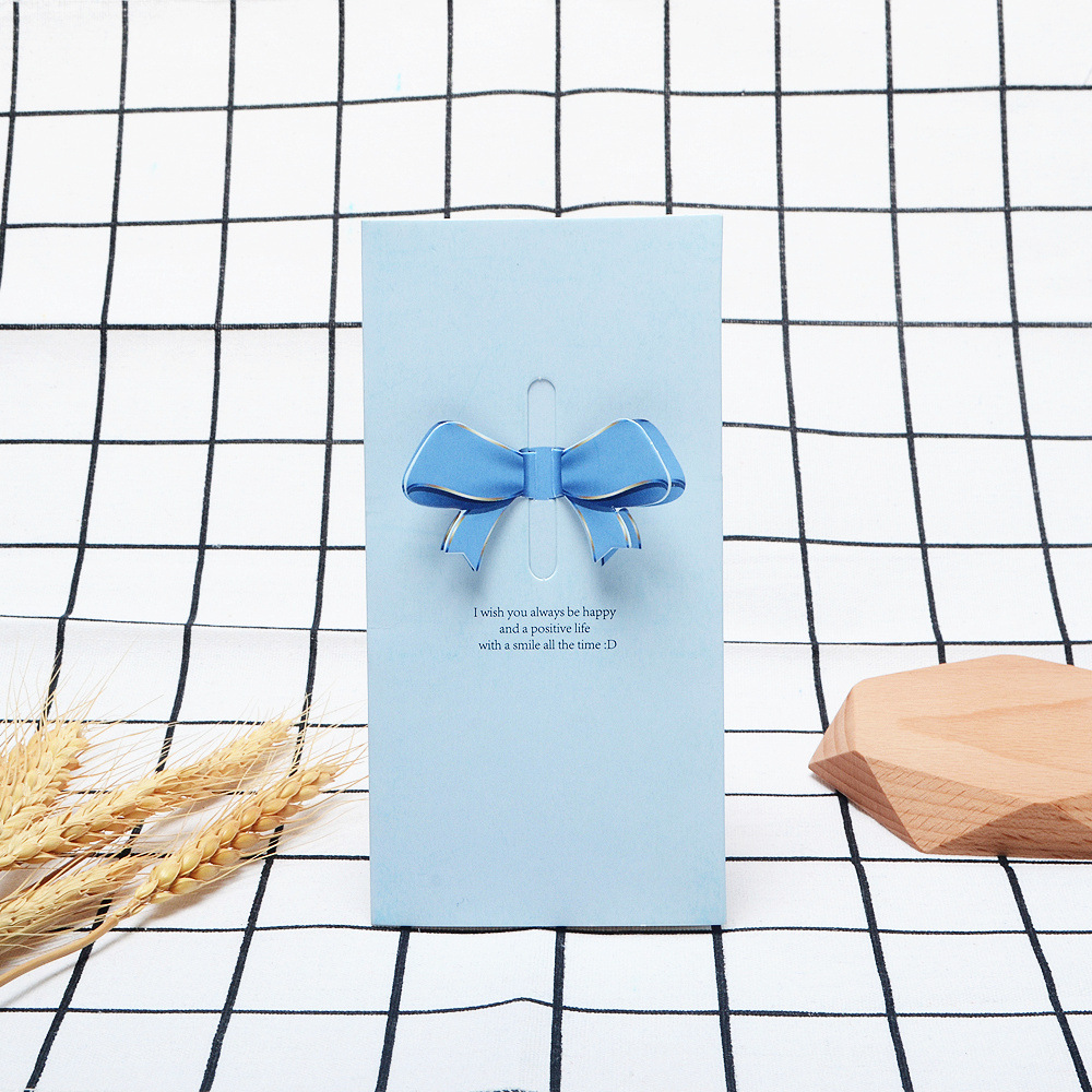 Picture of Korean stationery creative wings love greeting card message New Year Christmas blessing Valentine's Day card can be customized