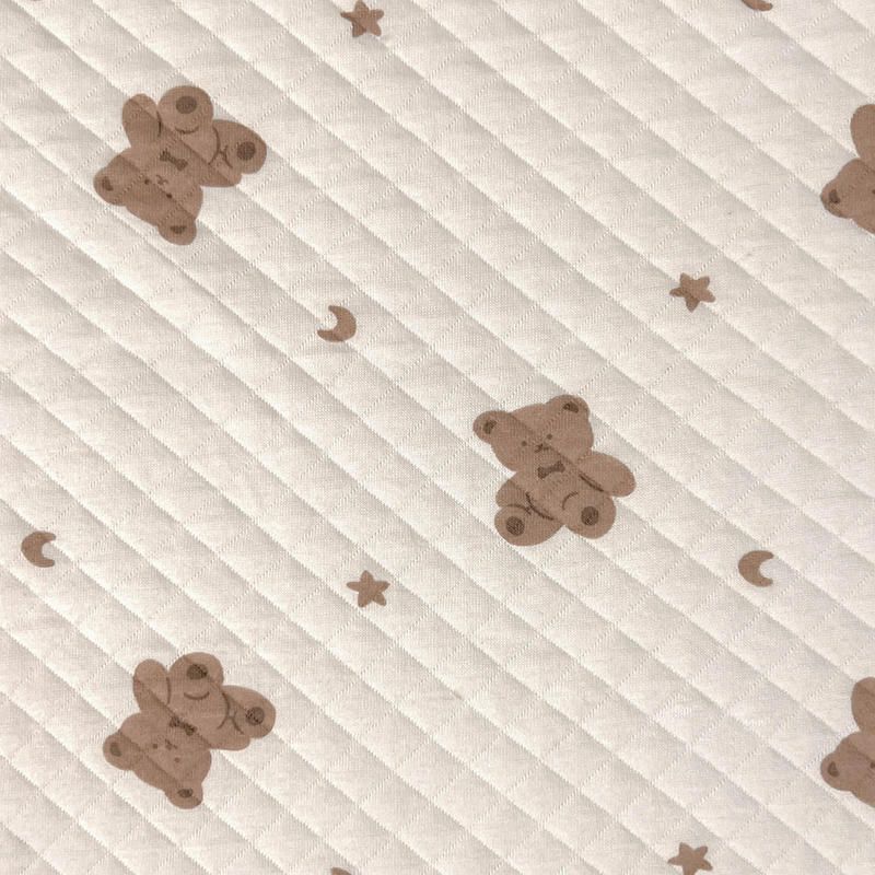 Picture of Original White Diamond Lattice Jacquard Air Layer Printed Baby Quilted Fabric Baby Jumpsuit Sleeping Bag Quilted Fabric