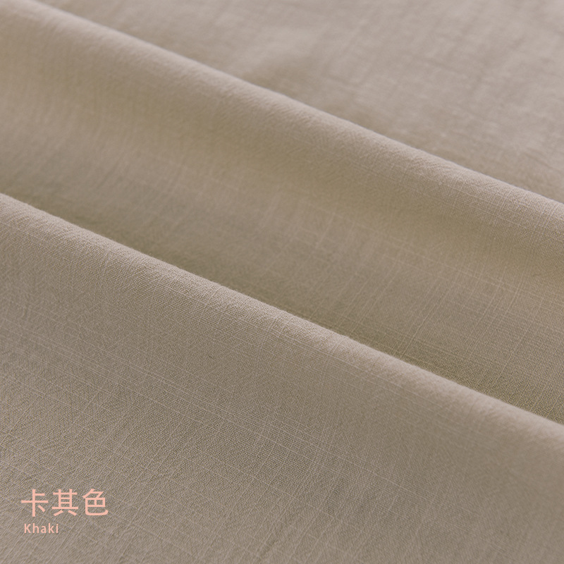 Picture of Plain 21*21 yarn woven bamboo cotton linen fabric artistic Zen clothing cotton washed bamboo cotton fabric