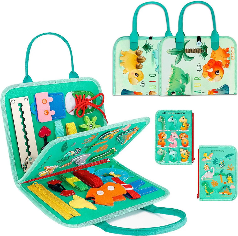 2025 New Hot-Selling Felt Busy Board Early Education Board New Felt Bag Teaching Aids Kidsren's Toys Felt Learning Board