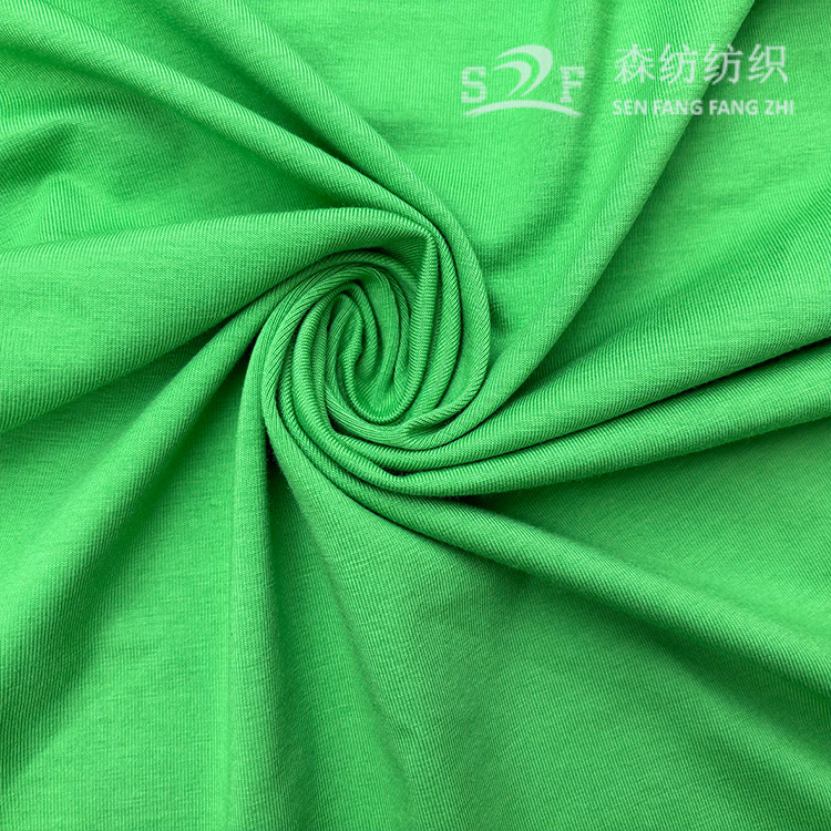 Picture of 32 Cotton Bracer T Blood Knitted Fabric Combed Yaru Cotton Spandex Jersey Cotton Plain Stretch Fabric