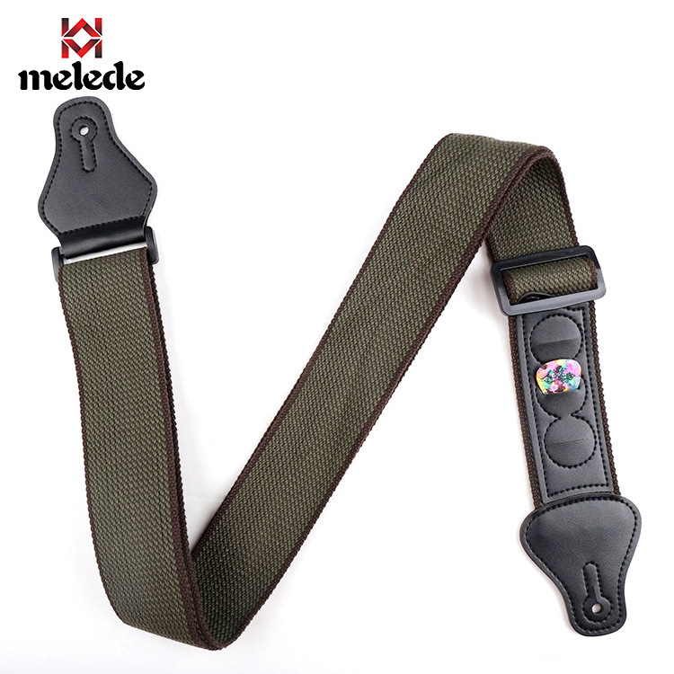 Picture of Amazon's Hot-Selling Black Pure Cotton Guitar Belt, Folk Guitar Popular Strap, Multi-Functional Three-Pull Piece in Stock