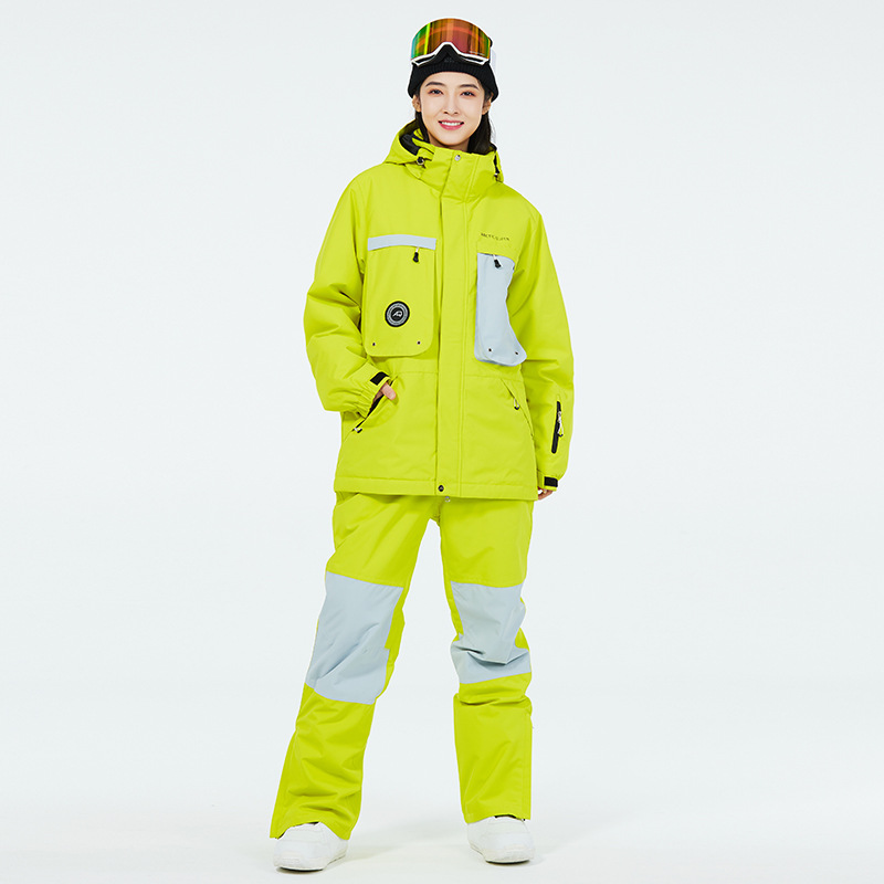 Picture of Women's Ski Suit Men's Winter Outdoor Windproof Waterproof Warm Thickened New Arrival Snowboard Double Ski Suit
